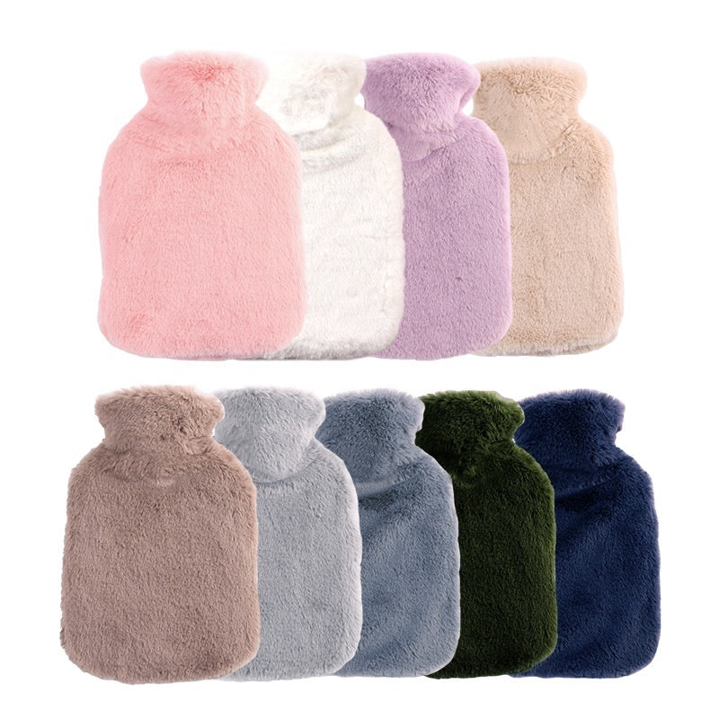 Reusable Hot Water Bottle With Soft Knitted Cover Winter Warm Bag