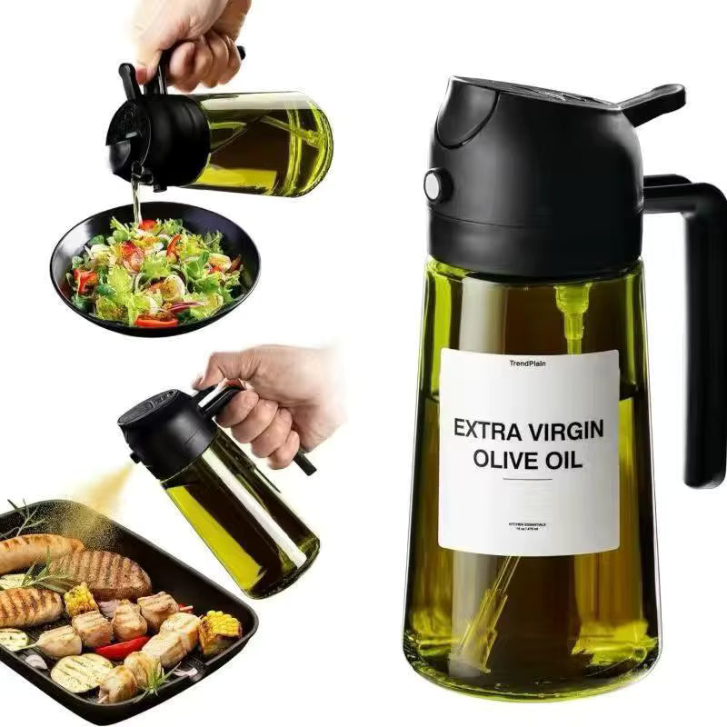 Leak Proof Kitchen Oil Dispenser Bottle OEM ODM Glass Olive Oil Bottle