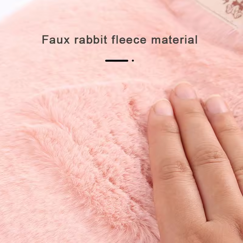 Reusable Hot Water Bottle With Soft Knitted Cover Winter Warm Bag