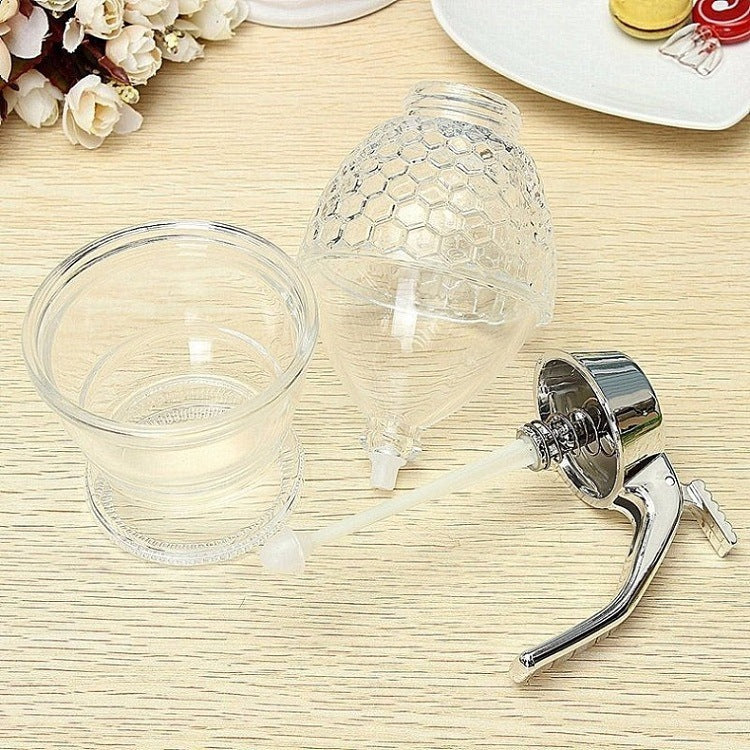 Acrylic Honey Pot Jar Squeeze Bottle with Pointed Dispenser for Jam Press for Presents